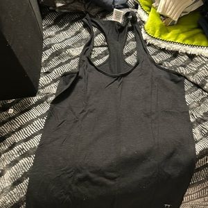medium victoria secret black razor back tank top